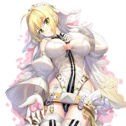 This is a pixiv picture whose title is 嫁ネロ.
