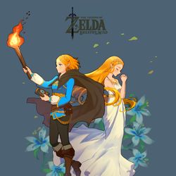 This is a pixiv picture whose title is 塞尔达传说.