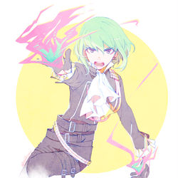 This is a pixiv picture whose title is プロメアらくがき.