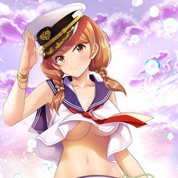 This is a pixiv picture whose title is 【110】マリン加蓮.