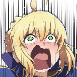 This is a pixiv picture whose title is 爆死セイバー.