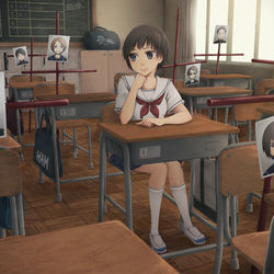 This is a pixiv picture whose title is みんな、演じてる.