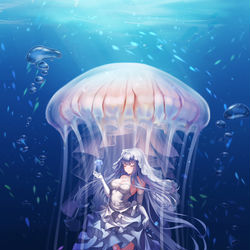 This is a pixiv picture whose title is HK416婚纱.