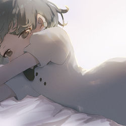 This is a pixiv picture whose title is 微睡.