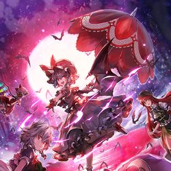 This is a pixiv picture whose title is 紅魔祭.