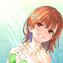 This is a pixiv picture whose title is シャワミコ.