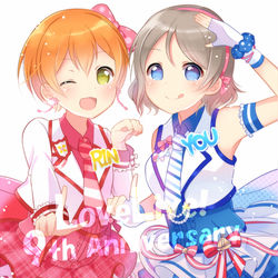 This is a pixiv picture whose title is ラブライブ9周年.