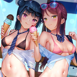 This is a pixiv picture whose title is 😈🌸「あげないわよ？」.