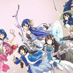 This is a pixiv picture whose title is スーパー三森すずこ大戦.