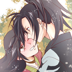 This is a pixiv picture whose title is どろろと百鬼丸.
