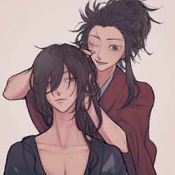 This is a pixiv picture whose title is 髪.