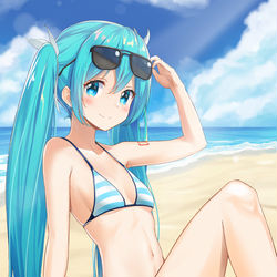 This is a pixiv picture whose title is 水着.