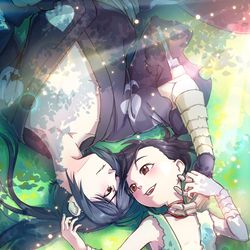 This is a pixiv picture whose title is 瞳に映る君へ.