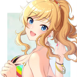 This is a pixiv picture whose title is 水着唯.