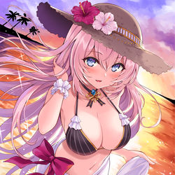 This is a pixiv picture whose title is 水着ルカさん.