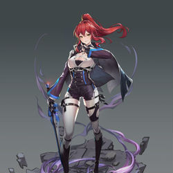 This is a pixiv picture whose title is GBF风格向练习.