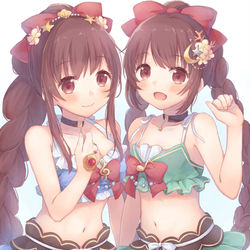This is a pixiv picture whose title is 天音姉妹.