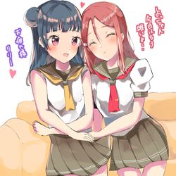 This is a pixiv picture whose title is ダンス練習後のよしりこ.