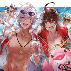 This is a pixiv picture whose title is エンジョイサマー！.