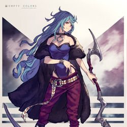 This is a pixiv picture whose title is 大鎌.