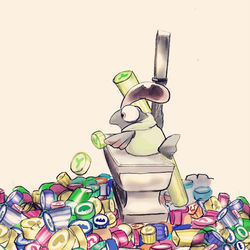This is a pixiv picture whose title is インク日和.