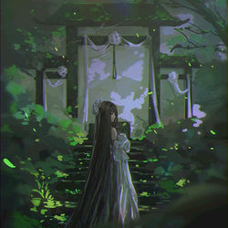 This is a pixiv picture whose title is 奠.