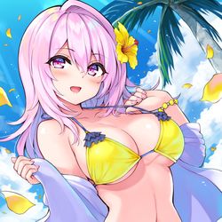 This is a pixiv picture whose title is 水着桜さん.