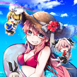 This is a pixiv picture whose title is 「コミックライブin名古屋 夏まつり2019」告知イラスト.