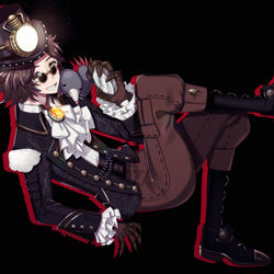 This is a pixiv picture whose title is モグラさん.
