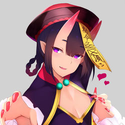 This is a pixiv picture whose title is キョンシー酒呑.