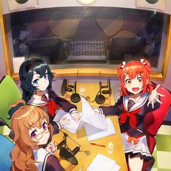 This is a pixiv picture whose title is ガールズラジオデイズ.