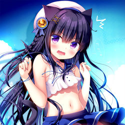 This is a pixiv picture whose title is 夏クロちゃん🍉.