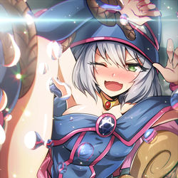 This is a pixiv picture whose title is ぶらっくまじしゃんがーるせんぱい.