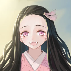 This is a pixiv picture whose title is 禰豆子.