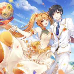 This is a pixiv picture whose title is 結婚式.