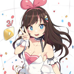 This is a pixiv picture whose title is キズナアイ三周年!.