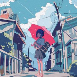This is a pixiv picture whose title is 海獣の子供.