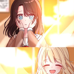 This is a pixiv picture whose title is みさここ.