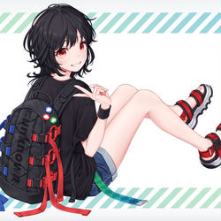 This is a pixiv picture whose title is リュック.