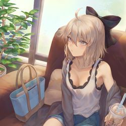 This is a pixiv picture whose title is ファッションモデル「沖田さん.