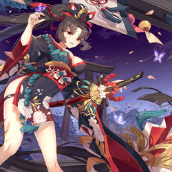 This is a pixiv picture whose title is 妖刀.