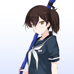 This is a pixiv picture whose title is 遅刻とは無縁のスクールmode加賀さん.