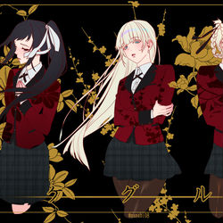 This is a pixiv picture whose title is 賭ケグルイ.