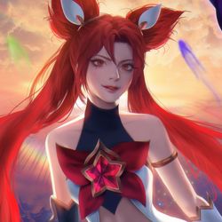 This is a pixiv picture whose title is star guardian jinx Leagueoflegen.