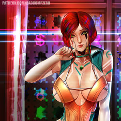 This is a pixiv picture whose title is Triss Merigold 2077.