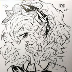 This is a pixiv picture whose title is 色紙.