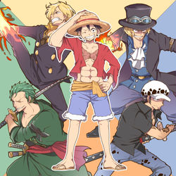 This is a pixiv picture whose title is わんぴ(ﾛｰﾙ/ｻﾎﾞﾙ/ｼｬﾝﾙ).