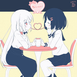 This is a pixiv picture whose title is タピ☆オカ.