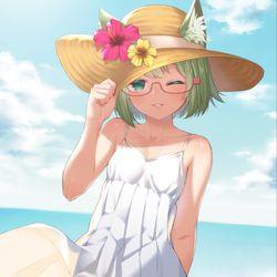 This is a pixiv picture whose title is 砂浜デート.