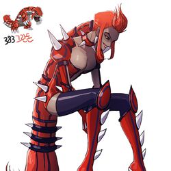 This is a pixiv picture whose title is 383.グラードン.